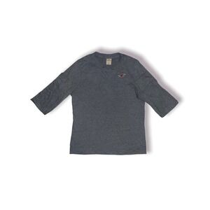 Men's Grey Hollister Co. Long-Sleeve T-Shirt
